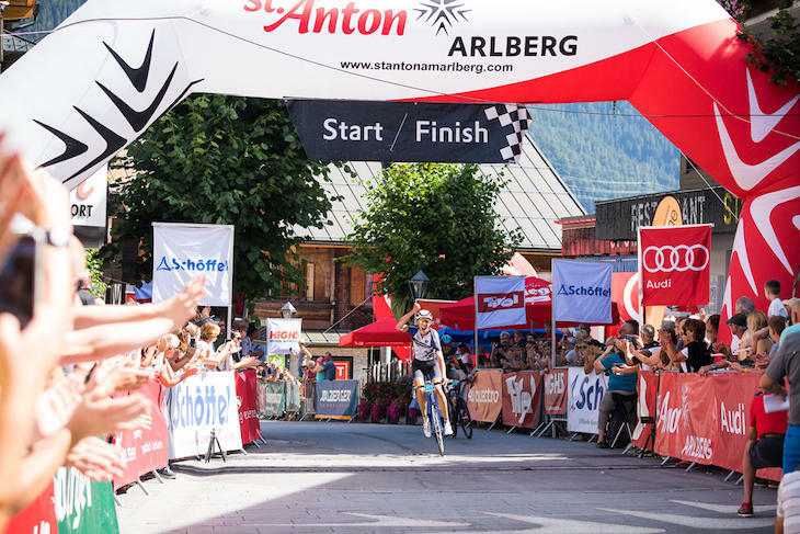 Finish line of the Arlberg-Giro