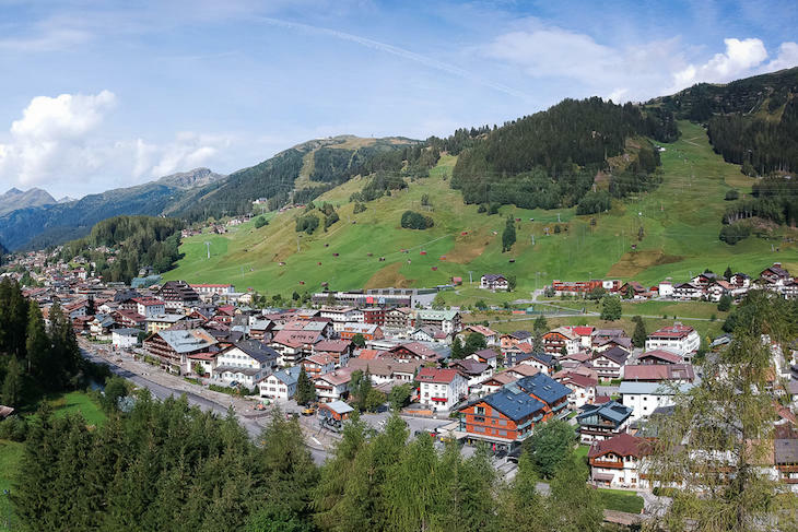 St. Anton am Arlberg in Sommer. 