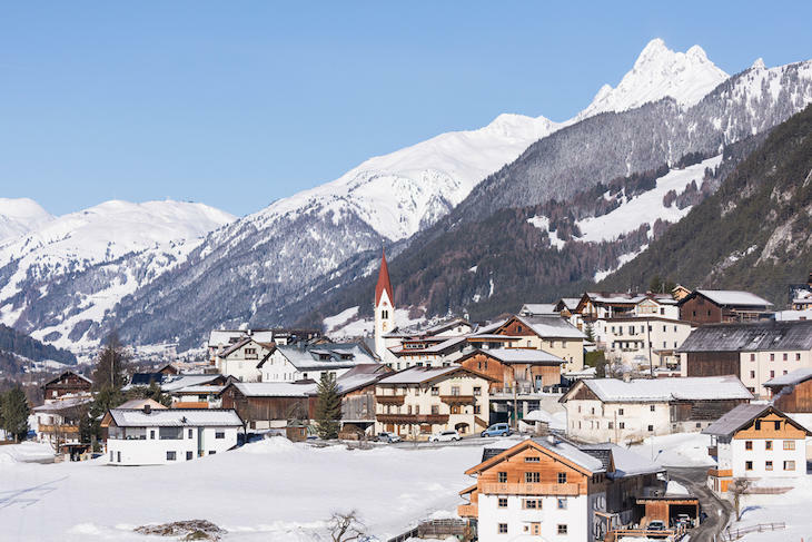 Schnann am Arlberg in winter