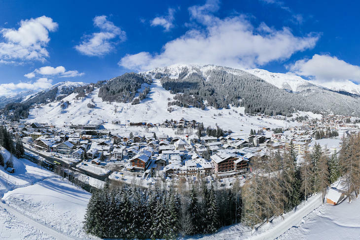 St. Anton am Arlberg im Winter. 