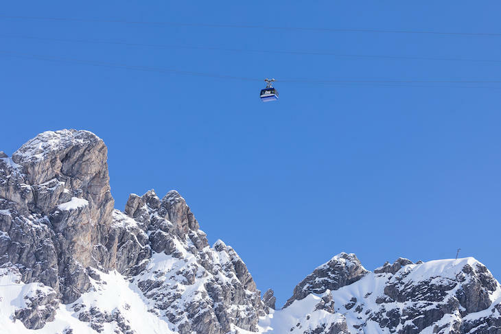Valluga gondola in St. Anton am Arlberg