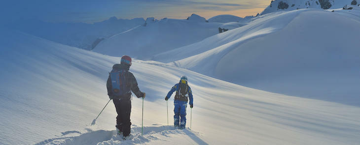 Freeride skiing ski school Arlberg